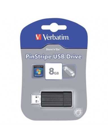 Chiavetta USB PinStripe 2.0 Verbatim 8 GB 49062