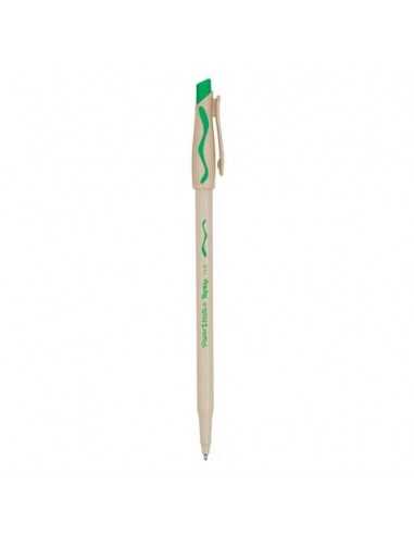 Penne a sfera stick Paper Mate Replay cancellabile M 1 mm verde S0183001