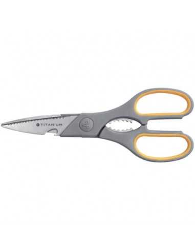 Forbici Westcott Softgrip Titanium Super Multi arrotondate giallo/grigio 21 cm E-30486 00