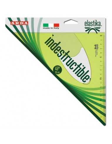 Squadra ARDA Linea Elastika plastica flessibile verde trasparente 45° cm 30 EL4530