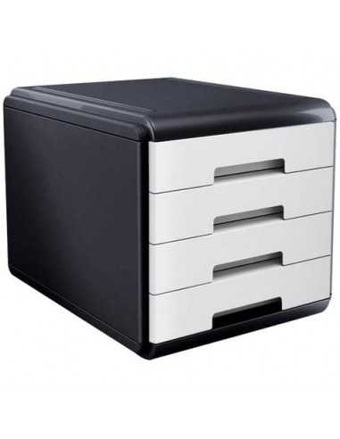 Cassettiera 4 cassetti ARDA Mydesk polistirolo e materiale infrangibile grigio/bianco - 18P4PB