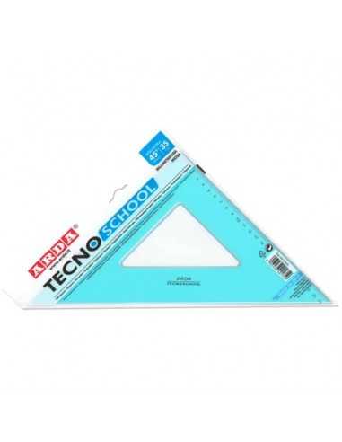 Squadra ARDA Linea Tecnoschool polistirolo termoresistente azzurro trasparente 45° cm 35 - 40135SS