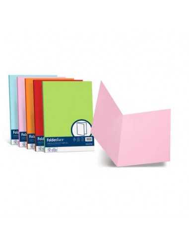 Cartellina semplice FAVINI FOLDER S cartoncino Simplex Luce&Acqua 200 g/m² 25x34cm mix 5 colori conf.50 - A50X664