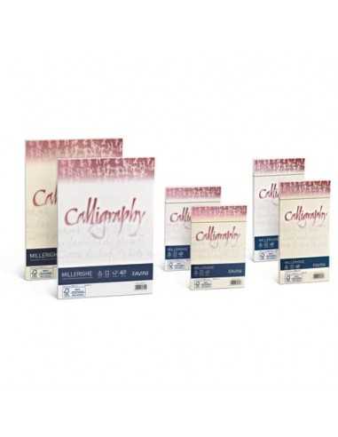 Carta pergamena Favini Calligraphy Millerighe liscia fondo rigato 100 g/m² A4 bianco 01 50 fogli - A690224