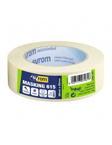 Nastro adesivo in carta Masking 615 SYROM avorio formato 38 mm x 50 m 7461