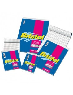 Blocco punto metallico Blasetti BRISTOL copertina patinata 115 gr 50 g/m² Q 5M A5 15X21cm - 1028