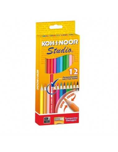 Astuccio matite colorate KOH-I-NOOR Legno 12pz - DH3312