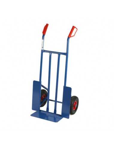 Carrello in acciaio Serena Group con doppio manico 57 x 46 x h. 116 cm 300 kg blu - HT300