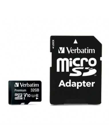 Flash memory card Verbatim micro sdhc - classe 10 con adattatore 32 GB 44083