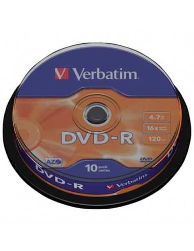 DVD-R Verbatim 16x 4.7 GB in confezione da 10 dvd - 43523