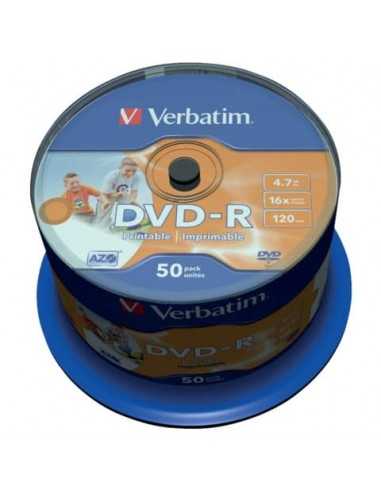 DVD-R Verbatim 16x 4.7 GB in confezione da 50 dvd - 43533