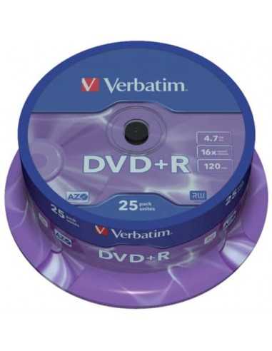 DVD+R Verbatim 16x 4.7 GB Conf. 25 pezzi - 43500