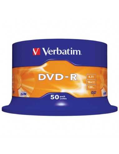 DVD-R Verbatim 16x 4.7 GB in confezione da 50 dvd-r - 43548