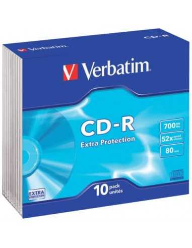 CD-R Extra Protection Verbatim 700 MB conf. da 10 - 43415