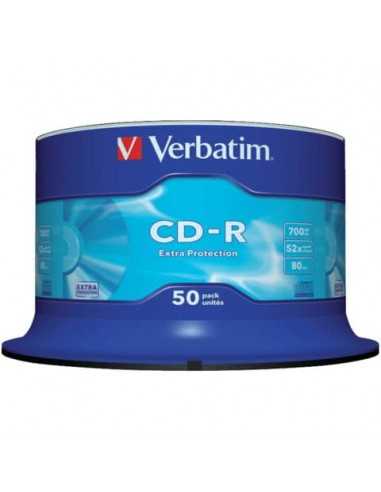 CD-R Extra Protection Verbatim 700 MB in confezione da 50 cd-r - 43351