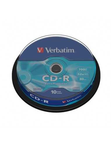 CD-R Extra Protection Verbatim 700 MB in confezione da 10 cd-r - 43437