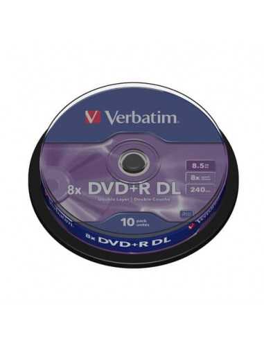 DVD+R Doppio Strato Verbatim 8.5 GB in confezione da 10 dvd-r - 43666