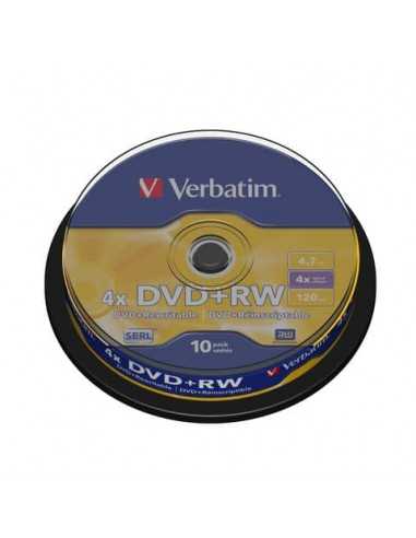 DVD+RW Verbatim 4.7 GB in confezione da 10 dvd-rw - 43488