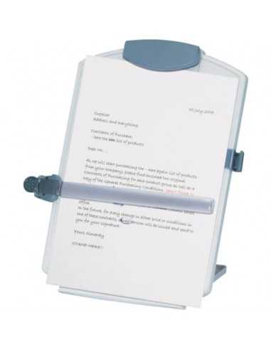 Leggio per computer Desktop Easel Copyholder Q-Connect A4 grigio chiaro KF04521