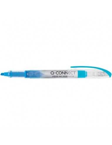 Evidenziatore a penna Q-Connect 1-4 mm blu KF00399