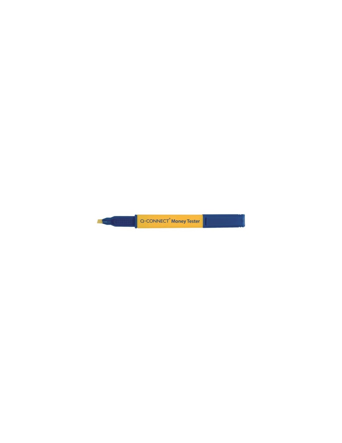 Verifica banconote Q-Connect a penna giallo/blu KF14620