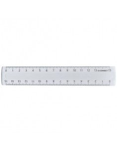 Righello Q-Connect trasparente 15 cm KF00583