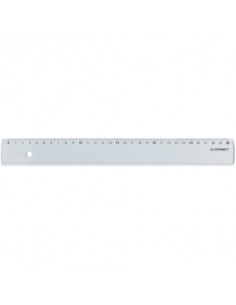 Righello Q-Connect trasparente 30 cm KF00587