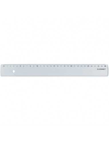 Righello Q-Connect trasparente 30 cm KF00587