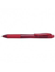 Penna roller a scatto Pentel EnerGel X 1 mm rosso BL110-BX