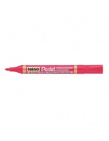 Marcatore permanente Pentel N850 punta conica 4.5 mm rosso N850-BE