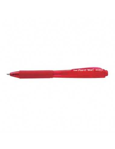 Penne a sfera a scatto Pentel Feel It Wow 1.0 mm rosso BX440-BI