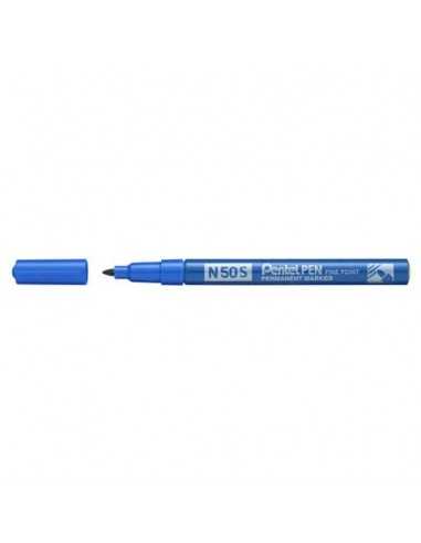 Marcatore permanente Pentel Pen N50S punta conica 3.8 mm blu N50S-C