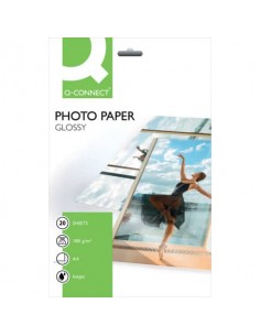 Carta fotografica Inkjet Q-Connect A4 bianco 180 g/m² lucida conf. da 20 - KF01103