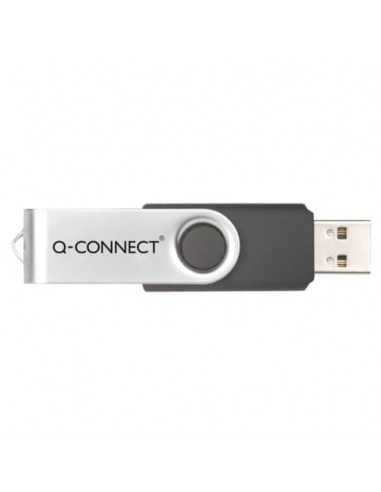 Chiavetta USB Q-Connect High Speed 2.0 nero 4 GB con cappuccio di protezione KF41511