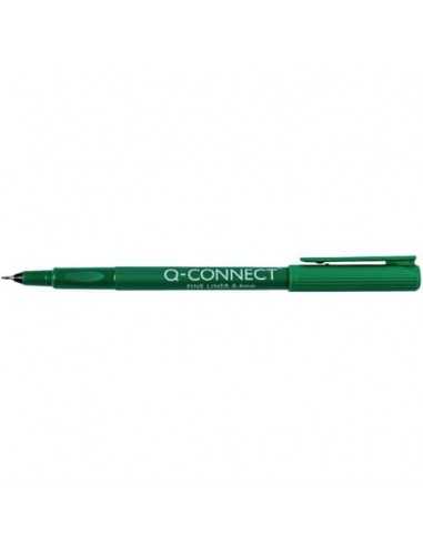 Fineliner Q-Connect 0.4 mm verde Conf. 10 pezzi - KF25010