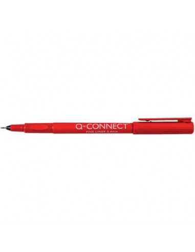 Fineliner Q-Connect 0.4 mm rosso Conf. 10 pezzi - KF25009