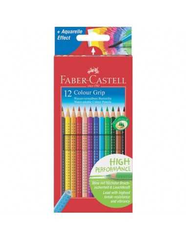 Matite colorate Faber-Castell Colour Grip  assortiti astuccio da 12 - 112412