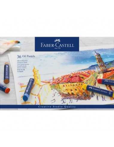 Pastelli a olio Faber-Castell Oil Pastels Creative Studio assortiti astuccio di cartone da 36 - 127036