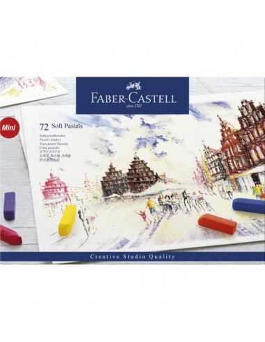 Crete morbide Faber-Castell Soft Pastels Creative Studio mini assortiti astuccio di cartone da 72 - 128272