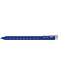 Penna a sfera a scatto Faber-Castell Basic M argento