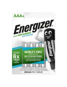 Batterie ricaricabili ENERGIZER Extreme AAA - 800 mAh conf. da 4 - E300624402