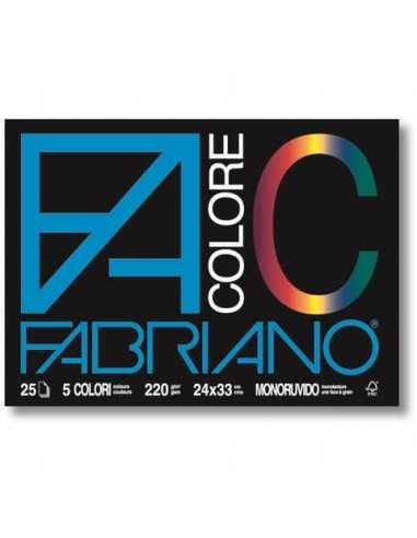 Album da disegno Fabriano FACOLORE 33x48 cm 220 g/m² 25 5 colori 65251533