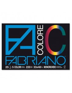 Album da disegno Fabriano FACOLORE 24x33 cm 220 g/m² 25 5 colori 65251524