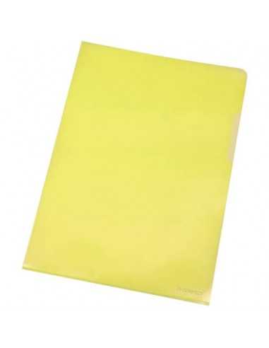 Cartellina a L Q-Connect ppl ecologico A4 giallo conf. da 100 - KF00308