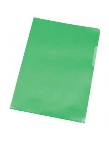 Cartellina a L Q-Connect ppl ecologico A4 verde conf. da 100 - KF00309