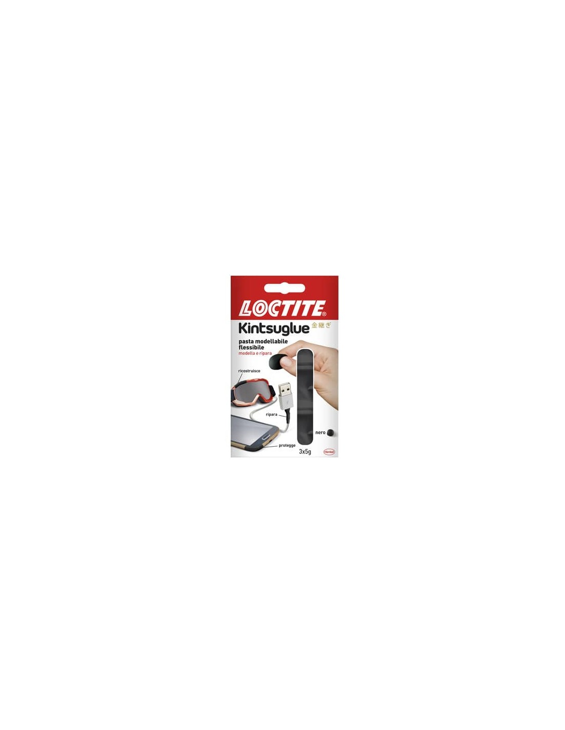 Pasta modellabile Loctite Kintsuglue 3x5 g. Bianco conf. da 3 monodosi