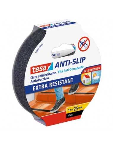 Nastro antiscivolo tesa extra forte a strappo manuale 25 mm x 5 m nero 55587-00003-11