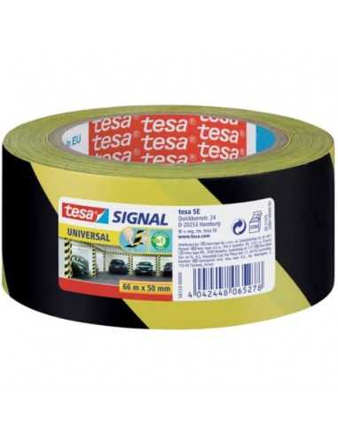 Segnaletica tesa nastro adesivo B/R in OPP con adesivo acrilico 50mm x 66m giallo-nero - 58133-00000-00