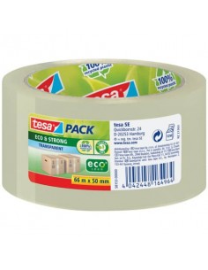 Nastro adesivo per la spedizione tesapack® eco&strong 50 mm x 66 m trasparente - 58153-00000-00