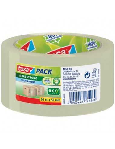 Nastro adesivo per la spedizione tesapack® eco&strong 50 mm x 66 m trasparente - 58153-00000-00